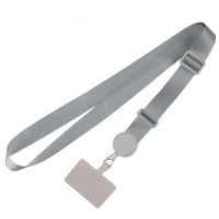 Шнурок (широкий) для смартфона Серебро