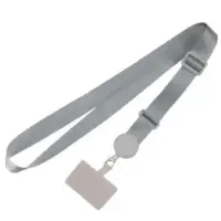 Шнурок (широкий) для смартфона Срібний