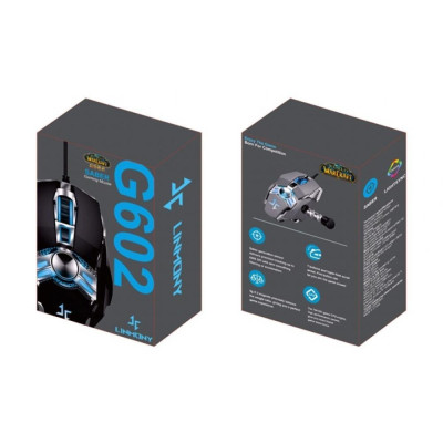Дротова комп\'ютерна миша LineON G602 Black, Чорна