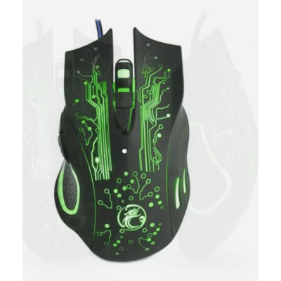 Проводная мышь iMICE X9 USB Black, черная