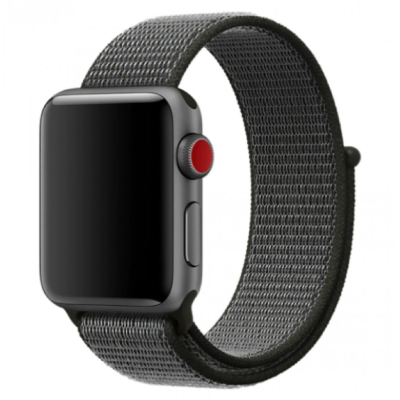 Ремешок Apple Watch 42мм Нейлон Темно-серый