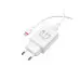 Сетевое зарядное устройство Borofone 1USB BA21A microUSB QC3.0 White, Білий
