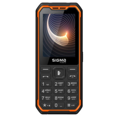 Мобільний телефон Sigma X-style 310 Force Type-C Black/Orange, чорно-поморанчевий