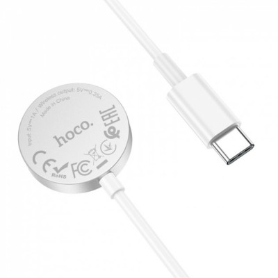 Зарядный кабель USB Hoco CW39 iWatch Type-C White, Белый