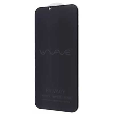 Захисне скло Wave Privacy 5D iPhone 13/13 Pro/14/16e Чорне