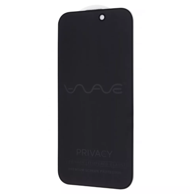 Защитное стекло Wave Privacy 5D iPhone 14 Pro Чёрное