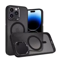 Чехол накладка Black Matte MagSafe iPhone 15 Pro Max Черная