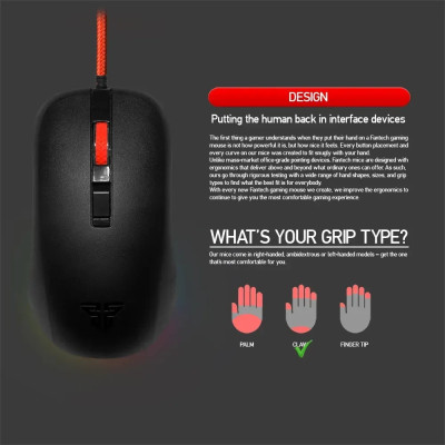 Провідна Миша USB Fantech G13 Black, Чорний