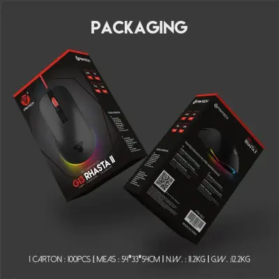 Проводная Мышь USB Fantech G13 Black, Чорний