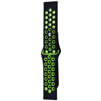 Ремінець Amazfit Bip Nike Sport 20 мм Черный/Зеленый