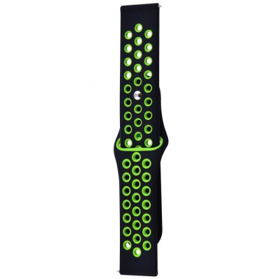 Ремінець Amazfit Bip Nike Sport 20 мм Чорний/Зелений