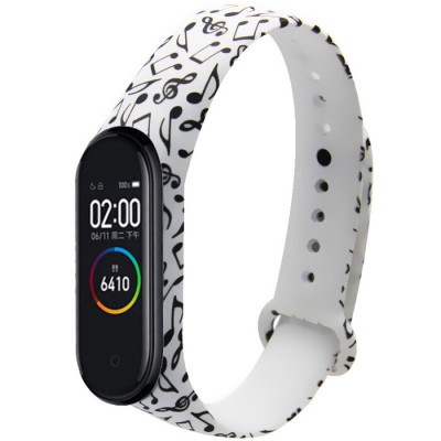 Ремінець Принт Mi Band 3/4 Ноти