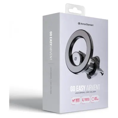 Автотримач магнітний ArmorStandart GoEasy Airvent  Чёрный