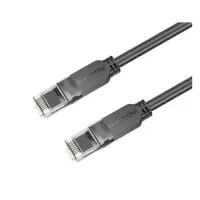 Кабель Патч-корд Borofone BUS01 САТ6 1 Gigabit 3м Чорний