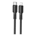 Кабель Borofone BX116 Type-C to Lightning 1м Чорний