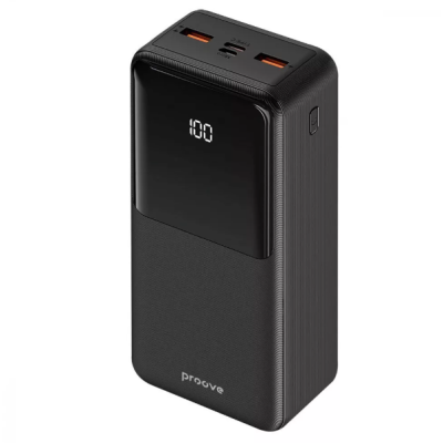 Универсальная мобильная батарея Повербанк Proove Illuminator 30000mAh 22.5W Черный