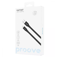 Кабель Proove Flat Out Lightning 1м Чорний Кабель Proove Flat Out Lightning 1м Чорний