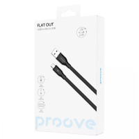 Кабель Proove Flat Out MicroUSB 1м Чорний Кабель Proove Flat Out MicroUSB 1м Чорний