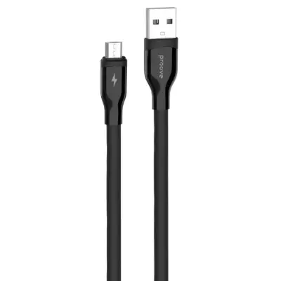 Кабель Proove Flat Out MicroUSB 1м Черный