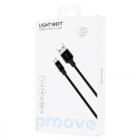 Кабель Proove Light Weft MicroUSB 1м Чорний Кабель Proove Light Weft MicroUSB 1м Чорний