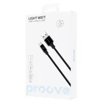 Кабель Proove Light Weft MicroUSB 1м Черный