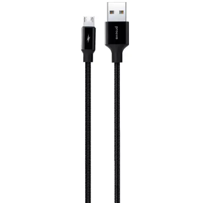 Кабель Proove Light Weft MicroUSB 1м Черный