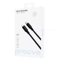Кабель Proove Light Silicone Type-C to Lightning 27W 1м Чорний Кабель Proove Light Silicone Type-C to Lightning 27W 1м Чорний