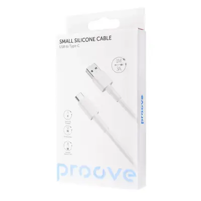 Кабель Proove Small Silicone Type-C 1м Белый