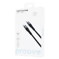 Кабель Proove Light Silicone Type-C to Type-C 60W 1м Чёрный