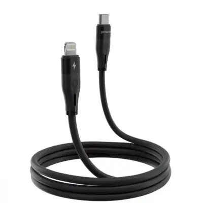 Кабель Proove Soft Silicone Type-C to Lightning 27W 1м Чёрный