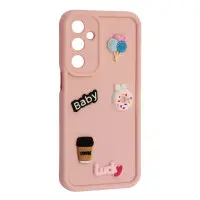 Чехол накладка Pretty Things Samsung A16 4G/5G (A165) Светло розовый