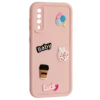 Чехол накладка Pretty Things Samsung A307/A505 (A30s/A50) Светло розовый