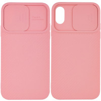 Накладка Carbon Camera Air iPhone XR Розовое Золото