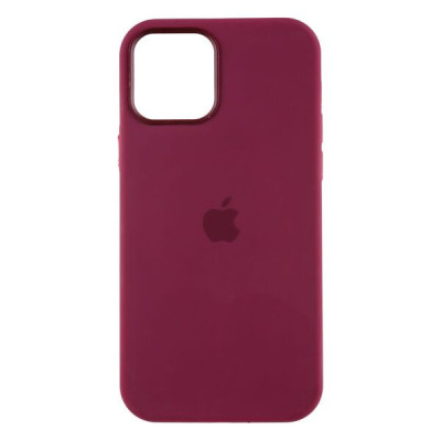 Чехол накладка HC Magsafe iPhone 12/12 Pro Бордовая/Plum