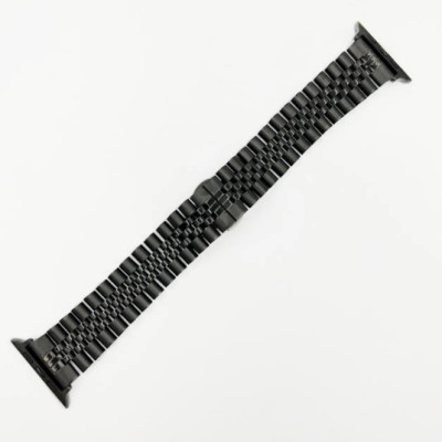 Ремінець Apple Watch 42мм Rolex Металевий Чорний