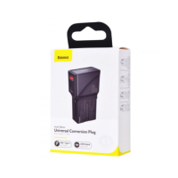Мережевий зарядний пристрій Baseus Universal Conversion PPS QC3.0 + PD3.0 18W USB + Type-C 3A Універсальне Black, Чорний Мережевий зарядний пристрій Baseus Universal Conversion PPS QC3.0 + PD3.0 18W USB + Type-C 3A Універсальне Black, Чорний