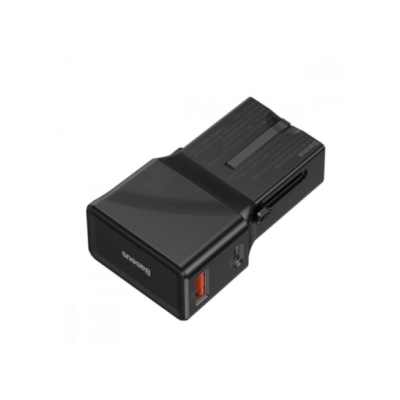 Сетевое зарядное устройство Baseus Universal Conversion PPS QC3.0 + PD3.0 18W USB + Type-C 3A Универсальное Black, Чёрный