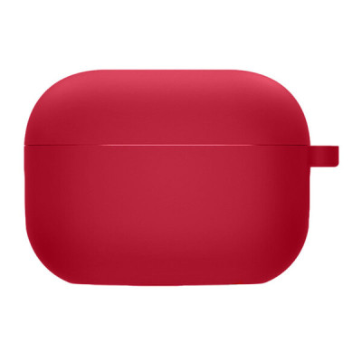 Чехол для наушников AirPods Pro Microfiber Красный (Rose Red)