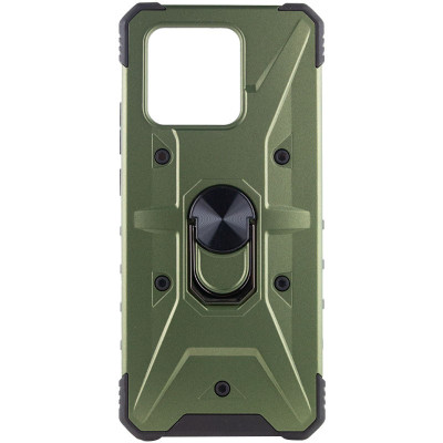 Чехол накладка Pathfinder Ring Xiaomi Redmi 10C Зеленая (Amy Green)