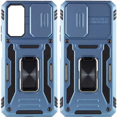 Чехол накладка Camshield Army Ring Xiaomi Redmi 10 Голубая