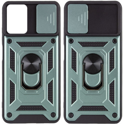 Чехол накладка Serge Ring Camshield Samsung A037 (A03s) Зеленая