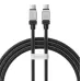 Кабель дата Baseus CoolPlay Type-C to Type-C 100W 2м Черный