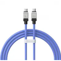 Кабель дата Baseus CoolPlay Type-C to Type-C 100W 2м Синий Кабель дата Baseus CoolPlay Type-C to Type-C 100W 2м Синий