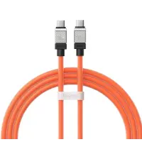 Кабель дата Baseus CoolPlay Type-C to Type-C 100W 2м Оранжевый