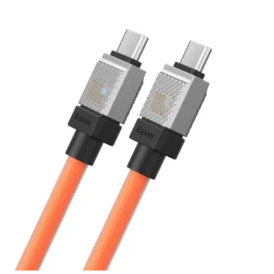 Кабель дата Baseus CoolPlay Type-C to Type-C 100W 2м Оранжевый