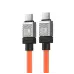 Кабель дата Baseus CoolPlay Type-C to Type-C 100W 2м Оранжевый