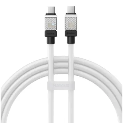 Кабель дата Baseus CoolPlay Type-C to Type-C 100W 2м Белый Кабель дата Baseus CoolPlay Type-C to Type-C 100W 2м Белый