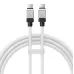 Кабель дата Baseus CoolPlay Type-C to Type-C 100W 2м Белый Кабель дата Baseus CoolPlay Type-C to Type-C 100W 2м Белый