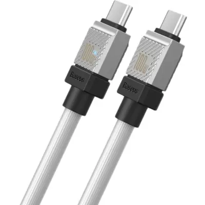 Кабель дата Baseus CoolPlay Type-C to Type-C 100W 2м Белый Кабель дата Baseus CoolPlay Type-C to Type-C 100W 2м Белый
