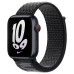 Ремінець Apple Watch 42мм Нейлон Чорний / Summit White